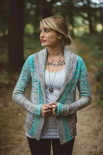 Fade-Friendly Open Cardigan Knitting Pattern