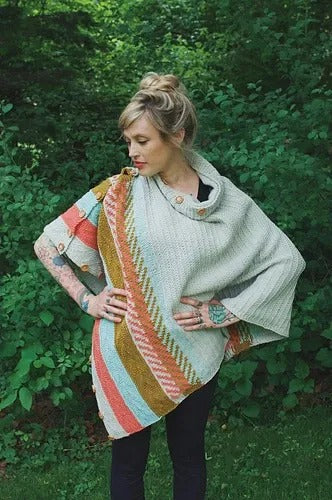 Convertible Worsted Shawl Knitting Pattern