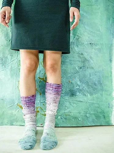 Pom-pom Quarter Socks Knitting Pattern