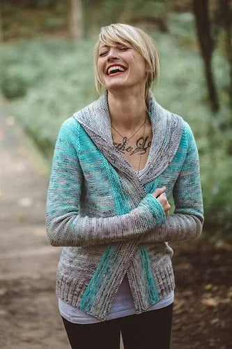 Fade-Friendly Open Cardigan Knitting Pattern