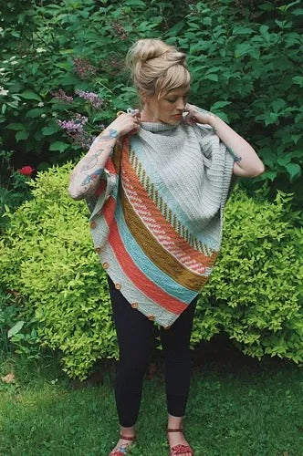 Convertible Worsted Shawl Knitting Pattern