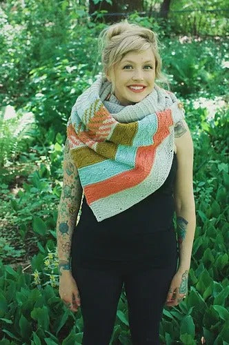 Convertible Worsted Shawl Knitting Pattern