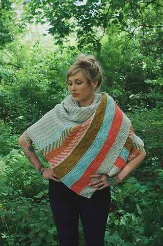 Convertible Worsted Shawl Knitting Pattern