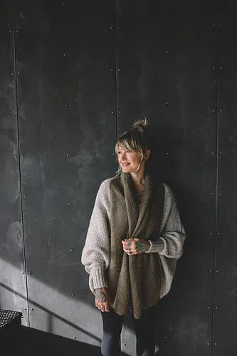 Textured Cocoon Cardigan Knitting Pattern