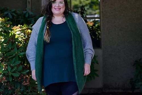 Textured Cocoon Cardigan Knitting Pattern