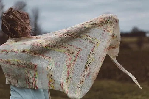 Ethereal Fade Triangle Shawl Knitting Pattern