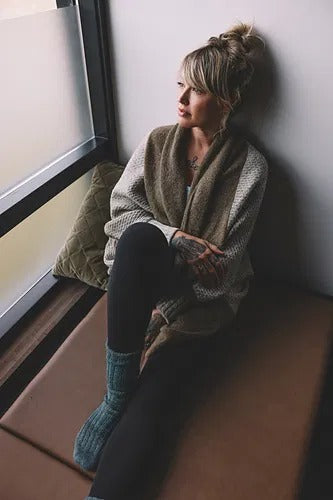 Textured Cocoon Cardigan Knitting Pattern