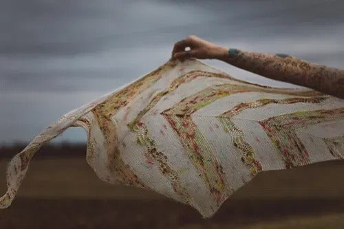 Ethereal Fade Triangle Shawl Knitting Pattern