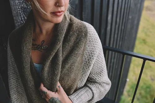 Textured Cocoon Cardigan Knitting Pattern