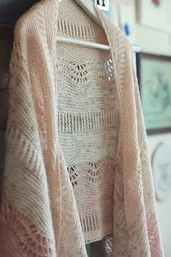 Romantic Crescent Shawl Knitting Pattern