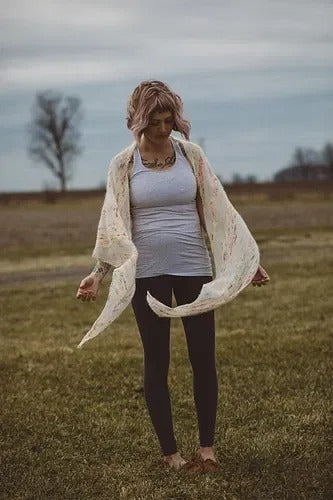 Ethereal Fade Triangle Shawl Knitting Pattern