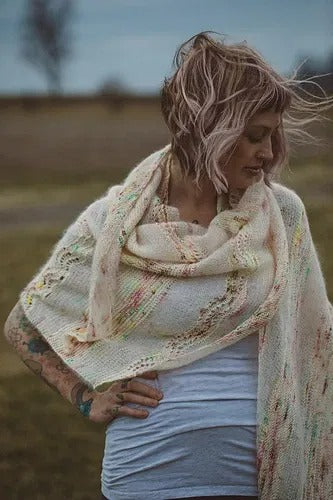 Ethereal Fade Triangle Shawl Knitting Pattern