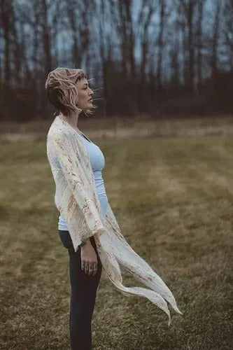 Ethereal Fade Triangle Shawl Knitting Pattern
