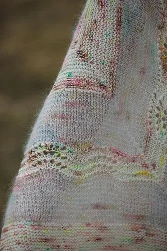 Ethereal Fade Triangle Shawl Knitting Pattern