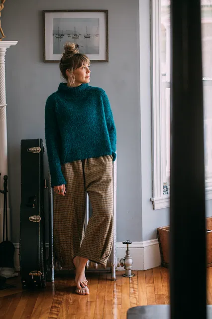 Comfort-Fit Top-Down Sweater Knitting Pattern