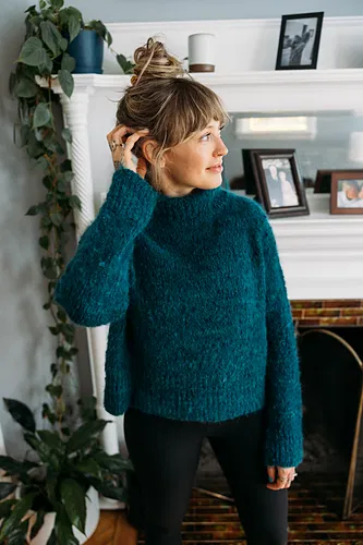 Comfort-Fit Top-Down Sweater Knitting Pattern