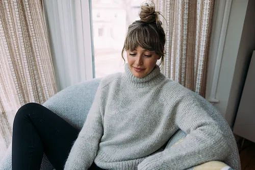 Comfort-Fit Top-Down Sweater Knitting Pattern